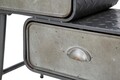 Comoda cu 2 sertare School, Mauro Ferretti, 63x29.5x52.5 cm, fier, gri