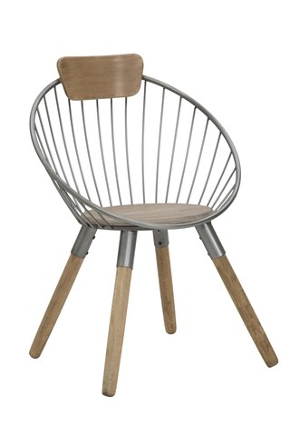 Scaun York, Mauro Ferretti, 66x55x91 cm, fier, maro