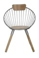 Scaun York, Mauro Ferretti, 66x55x91 cm, fier, maro