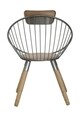 Scaun York, Mauro Ferretti, 66x55x91 cm, fier, maro