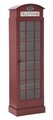 Biblioteca Telephone Booth, Mauro Ferretti, 52x30x180 cm, fier, rosu