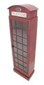 Biblioteca Telephone Booth, Mauro Ferretti, 52x30x180 cm, fier, rosu