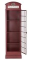 Biblioteca Telephone Booth, Mauro Ferretti, 52x30x180 cm, fier, rosu
