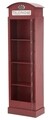 Biblioteca Telephone Booth, Mauro Ferretti, 52x30x180 cm, fier, rosu