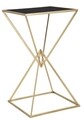 Masuta de bar Piramid, Mauro Ferretti, 60x60x105 cm, fier, auriu/negru