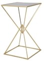 Masuta de bar Piramid, Mauro Ferretti, 60x60x105 cm, fier, auriu/negru