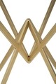 Masuta de bar Piramid, Mauro Ferretti, 60x60x105 cm, fier, auriu/negru
