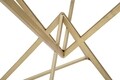 Masuta de bar Piramid, Mauro Ferretti, 60x60x105 cm, fier, auriu/negru