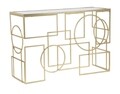 Consola Marie, Mauro Ferretti, 120x41x81 cm, fier, auriu/negru