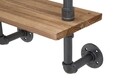 Raft de perete Manhattan, Mauro Ferretti, 100x23x98 cm, lemn de brad, gri inchis