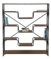 Biblioteca Elevator, Mauro Ferretti, 122x38x141 cm, fier, negru/maro