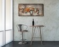 Scaun de bar Detroit, Mauro Ferretti, 51x48x86/108 cm, fier, maro