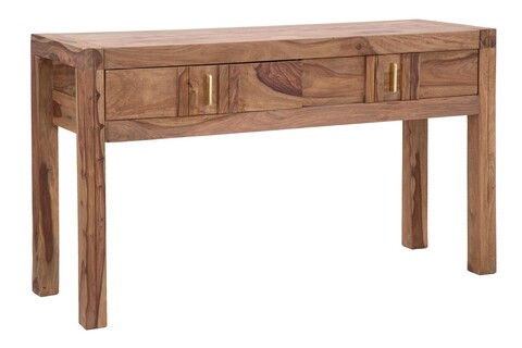 Consola Elegant, Mauro Ferretti, 132x40x76 cm, lemn de sheesham, natural