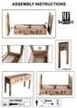 Consola Elegant, Mauro Ferretti, 132x40x76 cm, lemn de sheesham, natural