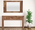 Consola Elegant, Mauro Ferretti, 132x40x76 cm, lemn de sheesham, natural
