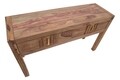 Consola Elegant, Mauro Ferretti, 132x40x76 cm, lemn de sheesham, natural