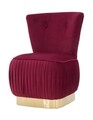 Fotoliu Lady, Mauro Ferretti, 60x55x79 cm, catifea, bordo
