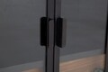 Bufet cu suport sticle de vin School Wine, Mauro Ferretti, 81x42x162.5 cm, fier, negru/maro
