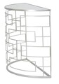 Consola Ice, Mauro Ferretti, 100x40x80 cm, fier, argintiu