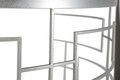 Consola Ice, Mauro Ferretti, 100x40x80 cm, fier, argintiu