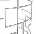 Consola Ice, Mauro Ferretti, 100x40x80 cm, fier, argintiu