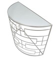 Consola Ice, Mauro Ferretti, 100x40x80 cm, fier, argintiu