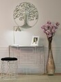 Consola Ice, Mauro Ferretti, 100x40x80 cm, fier, argintiu
