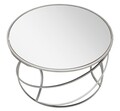 Masuta de cafea Saturn, Mauro Ferretti, Ø 80x45 cm, fier, argintiu