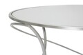 Masuta de cafea Saturn, Mauro Ferretti, Ø 80x45 cm, fier, argintiu