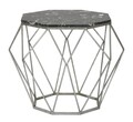 Masuta Diamond Marble, Mauro Ferretti, Ø 68x52 cm, fier, auriu
