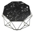 Masuta Diamond Marble, Mauro Ferretti, Ø 68x52 cm, fier, auriu