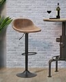 Scaun de bar Berlin - C, Mauro Ferretti, 46x40x80 cm, fier, maro