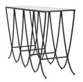 Consola Dark, Mauro Ferretti, 140x40x80 cm, fier, negru