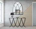 Consola Dark, Mauro Ferretti, 140x40x80 cm, fier, negru