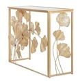 Consola Leaf, Mauro Ferretti, 108x36.5x80 cm, fier, auriu