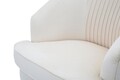 Fotoliu Loxy, Mauro Ferretti, 68x72x80 cm, catifea, crem