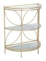 Consola Glam, Mauro Ferretti, 70x35x85 cm, fier, auriu