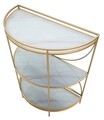 Consola Glam, Mauro Ferretti, 70x35x85 cm, fier, auriu