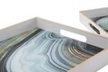 Set 2 tavi pentru servire Marble, Mauro Ferretti, plastic, multicolor