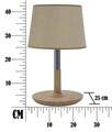 Lampa de masa Karl, Mauro Ferretti, 1 x E27, 40W, Ø 25x42 cm, lemn