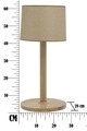 Lampa de masa Wooden, Mauro Ferretti, 1 x E27, 40W, Ø 28x61 cm, lemn