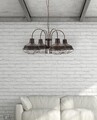 Lustra Bronks, Mauro Ferretti, 4 x E27, 20W, 80x80x40 cm, fier