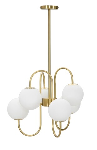 Lustra Glamy, Mauro Ferretti, 6 x E14, 20W, Ø 54x85 cm, fier