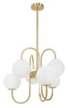 Lustra Glamy, Mauro Ferretti, 6 x E14, 20W, Ø 54x85 cm, fier