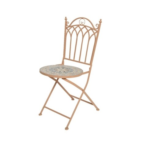 Scaun pentru gradina Nola, Decoris, 39x47x90 cm, fier