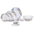 Seviciu de masa 38 piese, Luminarc, Florine, opal, multicolor