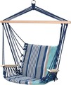 Hamac tip scaun Blue Stripes, 100x53 cm, albastru