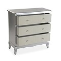Comoda cu 3 sertare Siena, Versa, 75 x 34 x 76 cm, lemn
