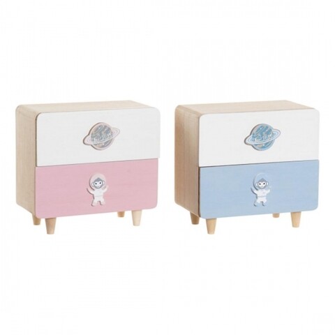 Set 2 comode, DKD Home Decor, 20 x 10 x 19 cm, mdf, multicolor