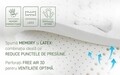 Saltea Ortopedica, Hipoalergenica, Premium Bamboo Memory Latex, 160x200 cm, H 26 cm, Arcuri Pocket, 7 Zone de Confort